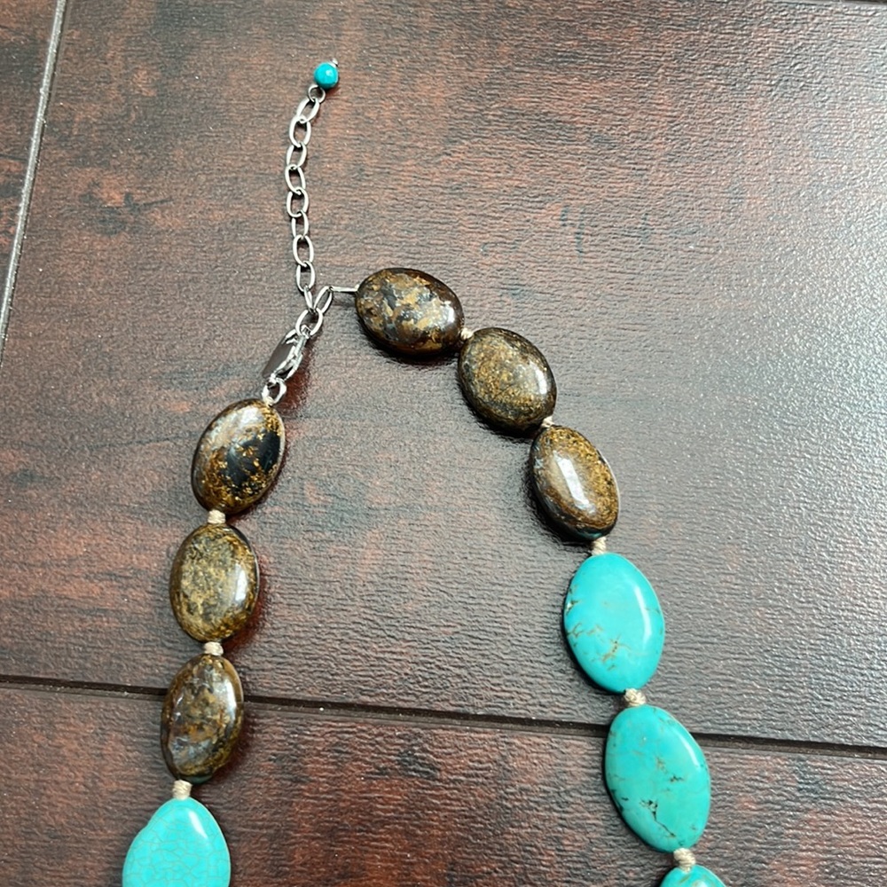 Multi Stone Turquoise Sterling Silver Necklace - image 4